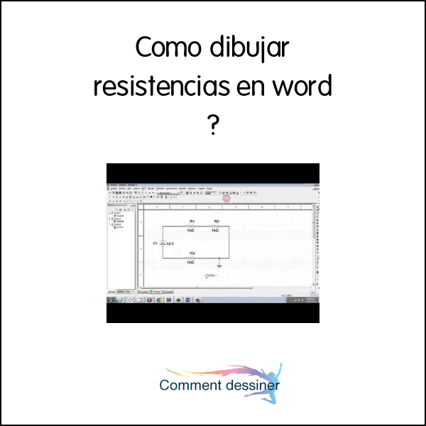 Como dibujar resistencias en word